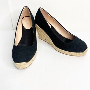 J.‎ Crew Black Espadrille Wedges